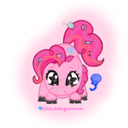 Size: 1280x1280 | Tagged: safe, artist:bbubblegumm, imported from derpibooru, pinkie pie, earth pony, pony, cloven hooves, female, looking at you, mare, simple background, solo, transparent background