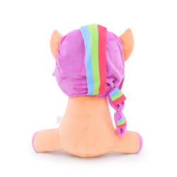 Size: 1024x1024 | Tagged: safe, imported from derpibooru, sunny starscout, earth pony, braid, g5, malaysia, merchandise, multicolored hair, official, philippines, photo, plushie, rainbow hair, singapore, sitting, thailand, toy