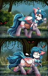 Size: 2010x3159 | Tagged: safe, artist:pridark, imported from derpibooru, oc, oc only, pegasus, pony, sylveon, pegasus oc, pokémon, ponified, solo, wings
