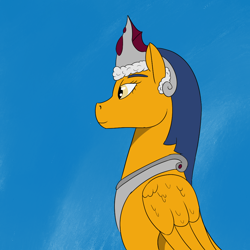 Size: 1000x1000 | Tagged: safe, artist:saint boniface, imported from derpibooru, pegasus, pony, solo