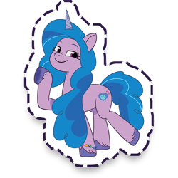 Size: 1024x1024 | Tagged: safe, imported from derpibooru, izzy moonbow, pony, unicorn, g5, gameloft, my little pony: mane merge, simple background, solo, transparent background