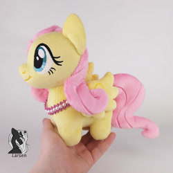 Size: 1000x1000 | Tagged: safe, artist:larsen toys, imported from derpibooru, fluttershy, human, pegasus, accessory, advertisement, chibi, cute, irl, irl human, photo, plushie, sale, solo, toy