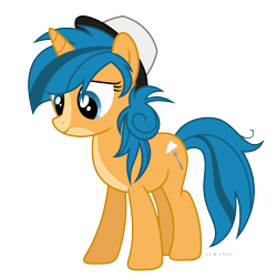 Size: 6000x6000 | Tagged: safe, artist:suramii, imported from derpibooru, oc, oc only, oc:fancy clouds, pony, unicorn, absurd resolution, female, hat, mare, simple background, solo, transparent background