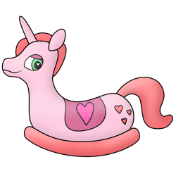 Size: 2000x2000 | Tagged: safe, anonymous artist, imported from derpibooru, inflatable pony, high res, inflatable, rocking horse, simple background, transparent background