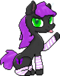 Size: 900x1130 | Tagged: safe, artist:kilgorio, derpibooru exclusive, imported from derpibooru, oc, oc only, oc:lucy violetmane, earth pony, pony, derpibooru community collaboration, 2024 community collab, :p, aseprite, boop, clothes, cute, cutie mark, eyeshadow, femboy, full body, green eyes, looking at you, makeup, male, pixel art, pony ears, purple hair, purple mane, purple tail, simple background, smiling, socks, solo, stallion, striped socks, tail, tongue out, transparent background