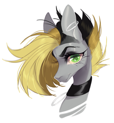 Size: 3255x3496 | Tagged: safe, imported from derpibooru, pony, dark, gray, high res, yellow hair