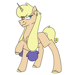 Size: 1080x1080 | Tagged: safe, artist:fuckomcfuck, imported from derpibooru, oc, oc only, oc:anna, pony, unicorn, eyeshadow, freckles, hair tie, horn, magical lesbian spawn, makeup, offspring, parent:applejack, parent:rarity, parents:rarijack, simple background, transparent background