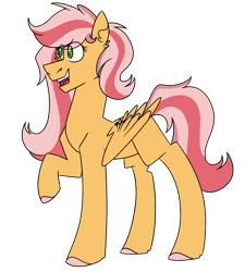 Size: 1080x1200 | Tagged: safe, artist:fuckomcfuck, imported from derpibooru, oc, oc only, oc:rosemary, pegasus, pony, magical lesbian spawn, offspring, parent:applejack, parent:fluttershy, parents:appleshy, simple background, solo, transparent background