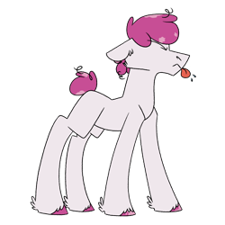 Size: 1080x1080 | Tagged: safe, artist:fuckomcfuck, imported from derpibooru, oc, oc only, oc:pin cushion, earth pony, pony, magical lesbian spawn, offspring, parent:pinkie pie, parent:rarity, parents:raripie, simple background, solo, transparent background