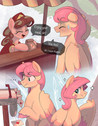 Size: 4000x5125 | Tagged: safe, artist:nookprint, imported from derpibooru, fluttershy, pegasus, pony, blushing, butterscotch, colored wings, colored wingtips, cute, dialogue, letter, mailbox, rule 63, wings