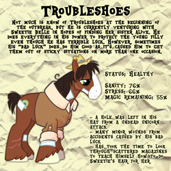 Size: 2048x2048 | Tagged: safe, artist:3ggmilky, imported from derpibooru, trouble shoes, pony, infection au, scar, solo