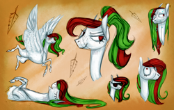 Size: 1900x1200 | Tagged: safe, artist:eugenchen, imported from derpibooru, oc, oc only, oc:finnabar, pegasus, pony, female, lying down, mare, sketch, sketch dump, sunglasses