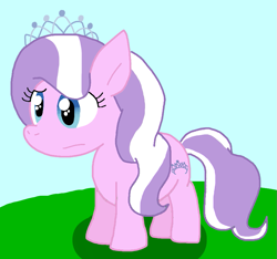 Size: 849x794 | Tagged: safe, artist:cmara, imported from derpibooru, diamond tiara, earth pony, female, jewelry, solo, tiara