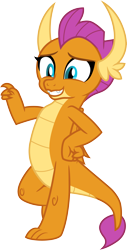 Size: 3000x5898 | Tagged: safe, artist:cloudy glow, imported from derpibooru, smolder, dragon, molt down, dragoness, female, leaning, simple background, solo, transparent background, vector