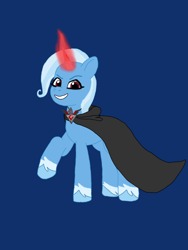 Size: 1080x1440 | Tagged: safe, artist:shucku, imported from derpibooru, trixie, alicorn amulet, base used, evil, evil trixie, g4 to g5, g5, generation leap, simple background, tell your tale accurate