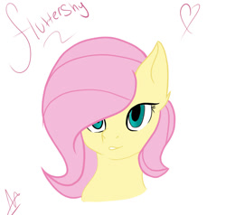 Size: 916x873 | Tagged: safe, artist:harriet0105, imported from derpibooru, fluttershy, pegasus, pony, cute, heart, looking at you, simple background, solo, white background