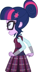 Size: 1330x2520 | Tagged: safe, editor:mrtoonlover83, imported from derpibooru, sci-twi, twilight sparkle, human, equestria girls, clothes, crystal prep academy uniform, female, glasses, necktie, school tie, school uniform, schoolgirl, uniform