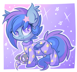 Size: 2338x2192 | Tagged: safe, artist:starlightlore, imported from derpibooru, oc, oc only, bat pony, pony, bat pony oc, bat wings, clothes, pajamas, solo, wings