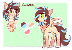 Size: 1044x720 | Tagged: safe, artist:amiicommissions, imported from derpibooru, oc, oc:alleviyae, pegasus, pony, female, mare, reference sheet, solo