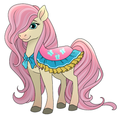 Size: 783x748 | Tagged: safe, artist:byefella, imported from derpibooru, fluttershy, horse, female, simple background, solo, style emulation, transparent background, wild manes, wild manesified