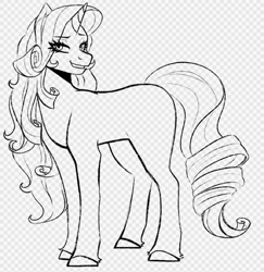 Size: 576x593 | Tagged: safe, artist:slapearl, imported from derpibooru, rarity, pony, unicorn, female, horn, mare, sketch, solo, wip