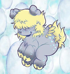 Size: 888x942 | Tagged: safe, imported from derpibooru, derpy hooves, dog, bubble, cute, derp