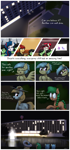 Size: 3253x6998 | Tagged: safe, artist:seafooddinner, tempest shadow, twilight sparkle, oc, oc only, oc:fair flyer, oc:filly anon, oc:matinee, oc:morning mimosa, oc:nasapone, oc:soiree, oc:wah wah, balloon, comic, denny's, female, filly, mare, mare fair, mare fair 2024, movie theatre, smiling