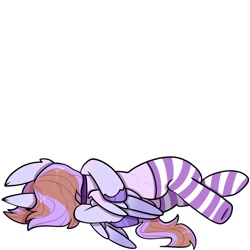 Size: 1000x1000 | Tagged: safe, artist:xxgirlscoutcookiexx, oc, oc only, pony, clothes, dead, female, mare, socks, striped socks