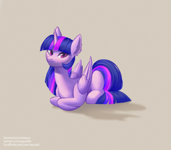 Size: 4000x3500 | Tagged: safe, artist:aqualit, imported from derpibooru, twilight sparkle, alicorn, pony, chibi, cute, ear fluff, solo, twilight sparkle (alicorn)