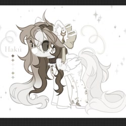 Size: 1440x1440 | Tagged: safe, artist:misty.mooon, imported from derpibooru, oc, oc only, pegasus, pony, base used, bow, choker, ear fluff, ear piercing, earring, female, hair bow, jewelry, mare, necklace, piercing, solo