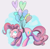 Size: 592x576 | Tagged: safe, artist:norre, pinkie pie, pony, balloon, featured image, solo