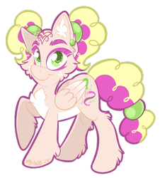 Size: 600x663 | Tagged: safe, artist:mychelle, imported from derpibooru, oc, oc:surprise party, pegasus, pony, female, mare, simple background, solo, transparent background