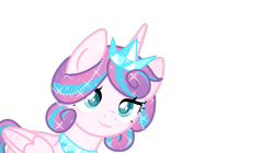 Size: 1337x750 | Tagged: safe, alternate version, artist:xiaotanhuan, imported from derpibooru, princess flurry heart, alicorn, pony, :3, crown, female, jewelry, mare, older, regalia, show accurate, simple background, transparent background