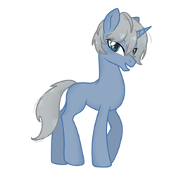 Size: 750x750 | Tagged: safe, artist:xiaotanhuan, imported from derpibooru, oc, oc only, pony, unicorn, horn, simple background, solo, white background