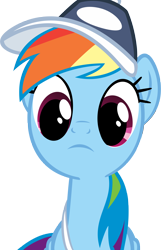 Size: 2800x4340 | Tagged: safe, artist:ryanthebrony, imported from derpibooru, rainbow dash, pony, cap, hat, simple background, solo, transparent background, vector