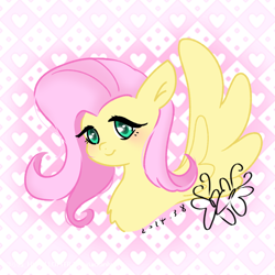 Size: 750x750 | Tagged: safe, artist:xiaotanhuan, imported from derpibooru, fluttershy, pegasus, pony, solo