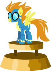 Size: 3000x4211 | Tagged: safe, artist:cloudy glow, imported from derpibooru, blaze, pegasus, pony, clothes, female, figurine, mare, simple background, spread wings, transparent background, uniform, vector, wings, wonderbolts, wonderbolts uniform