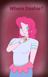 Size: 1200x1920 | Tagged: safe, artist:jazzystarloverz, imported from derpibooru, pinkie pie, human, equestria girls, cupcake, eating, female, food