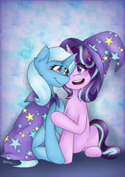 Size: 828x1171 | Tagged: safe, artist:lucajcart, imported from derpibooru, starlight glimmer, trixie, pony, unicorn, horn, solo