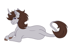 Size: 2800x2000 | Tagged: safe, artist:monnarcha, imported from derpibooru, oc, oc only, pony, unicorn, horn, leonine tail, simple background, solo, tail, transparent background, unicorn oc