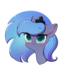 Size: 944x944 | Tagged: safe, artist:yukandasama, imported from derpibooru, princess luna, alicorn, pony, cute, female, mare, simple background, solo, transparent background