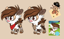 Size: 1280x783 | Tagged: safe, artist:malinraf1615, imported from derpibooru, pipsqueak, pony, alternate design, solo