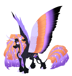 Size: 5900x6200 | Tagged: safe, artist:gigason, imported from derpibooru, oc, oc:malefica, alicorn, pony, absurd resolution, colored wings, female, mare, multicolored wings, simple background, solo, transparent background, wings