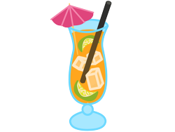 Size: 1600x1200 | Tagged: safe, artist:dropofthehatstudios, imported from derpibooru, oc, oc only, oc:summer breeze, commission, cutie mark, cutie mark only, drink, glass, ice cube, lime, no pony, simple background, straw, transparent background, umbrella