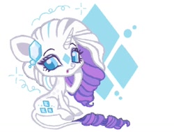 Size: 1264x958 | Tagged: safe, artist:sweetpinkheart0, imported from derpibooru, rarity, pony, unicorn, :o, abstract background, alternate design, cute, horn, leonine tail, open mouth, raribetes, solo, tail, white coat