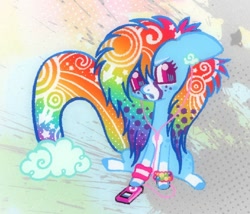 Size: 680x582 | Tagged: safe, artist:sweetpinkheart0, imported from derpibooru, rainbow dash, pegasus, pony, solo