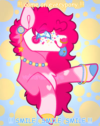 Size: 828x1041 | Tagged: safe, artist:pixiecutz, imported from derpibooru, pinkie pie, earth pony, pony, solo