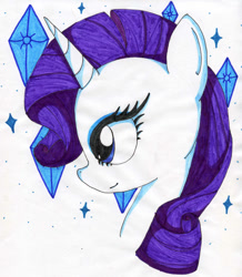 Size: 835x957 | Tagged: safe, artist:fleiiha, imported from derpibooru, rarity, pony, unicorn, horn, solo