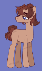 Size: 1280x2164 | Tagged: safe, artist:cupidcreates, imported from derpibooru, oc, oc only, oc:brownie, earth pony, pony, base used, female, lidded eyes, mare, offspring, parent:cheese sandwich, parent:pinkie pie, parents:cheesepie, solo