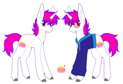 Size: 663x450 | Tagged: artist needed, safe, imported from derpibooru, oc, oc:neon dawn, unicorn, horn